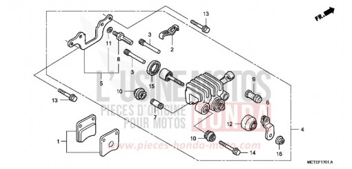 PARKING BRAKE CALIPER FJS600A7 de 2007